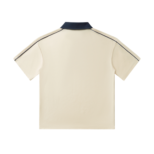 FREEDOM FOR ALL🗣️ "Contrast Collar Short-Sleeve Polo" Shirt
