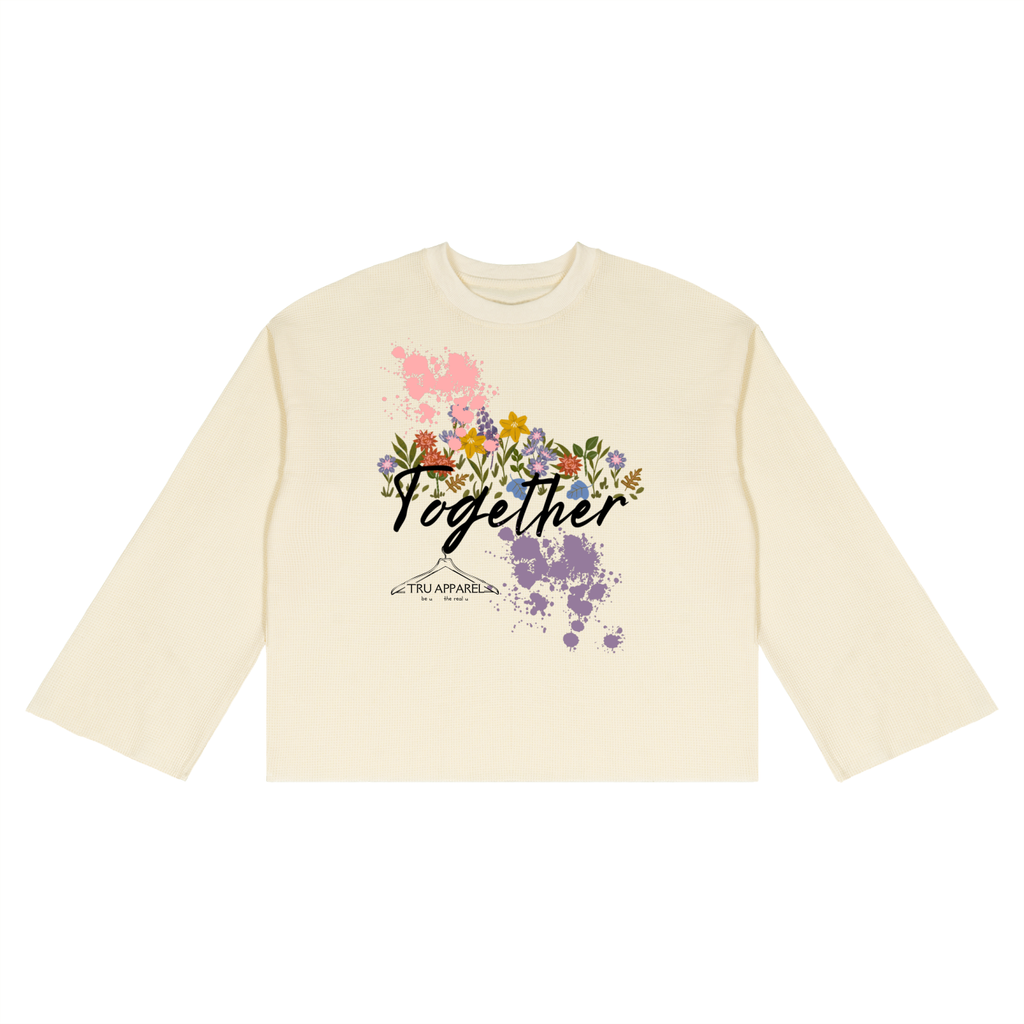 TOGETHER WE CAN💫 "Unisex Waffle Raw Edge" T-Shirt
