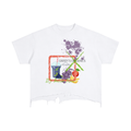 GRIFFYS JUICE CLUB "Vintage Wash Boxy Distressed Hem" T-Shirt