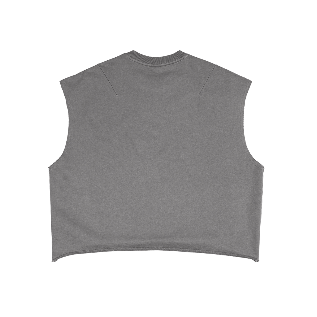 BE U SUMMER CUT OFF🌞 "French Terry Boxy" Tank Top