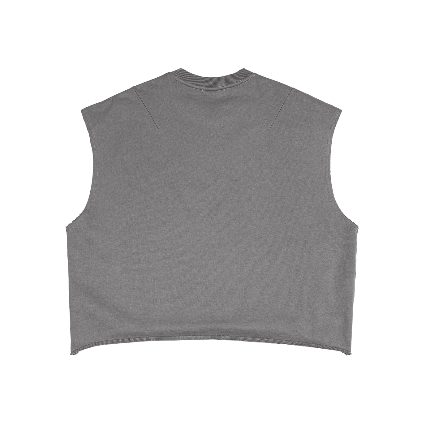 BE U SUMMER CUT OFF🌞 "French Terry Boxy" Tank Top