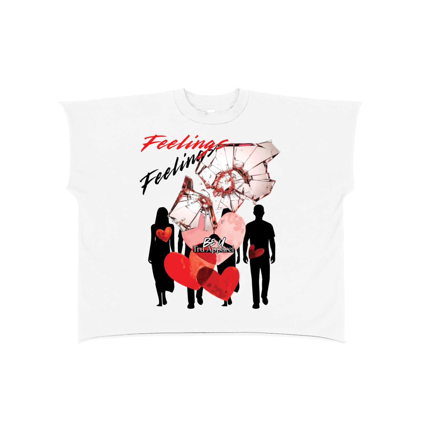 IM HEALING SUMMER CUT OFF💔 "Raw Edge Boxy Non-Shrink" T-Shirt