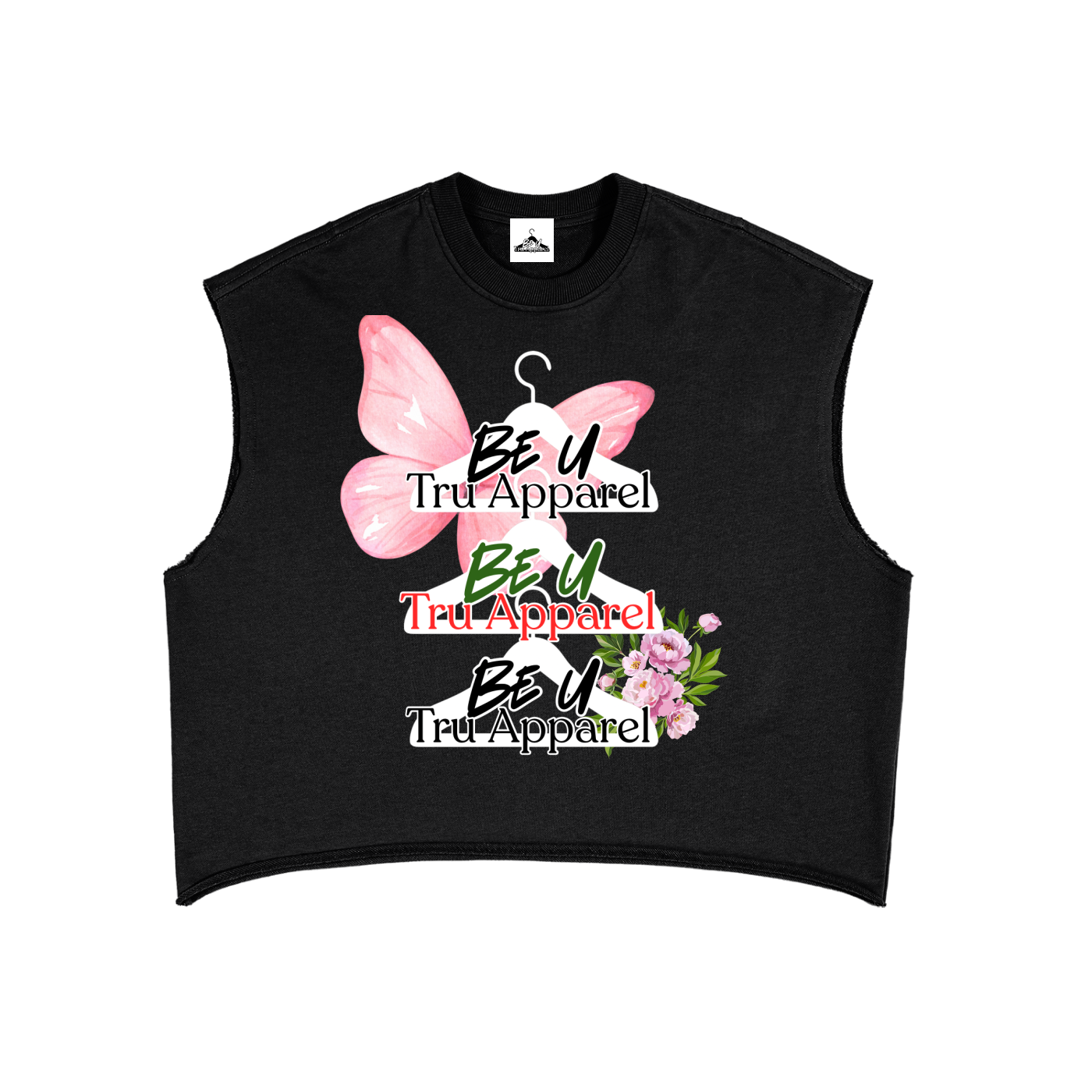 BE U SUMMER CUT OFF🌞 "French Terry Boxy" Tank Top